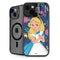Disney Alice in Wonderland (animated) Floral Print iPhone 14 Kickstand Case